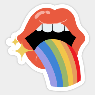 Rainbow Puke LGBT Pride Sticker